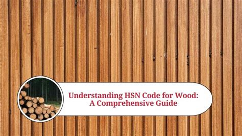 wooden block Hsn code